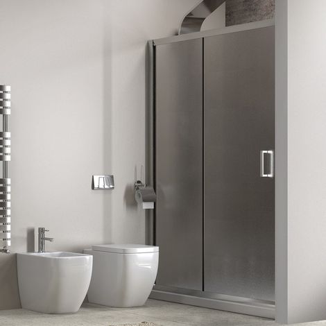Cabina nicchia 140cm vetro fabric opaco K410N kamalu