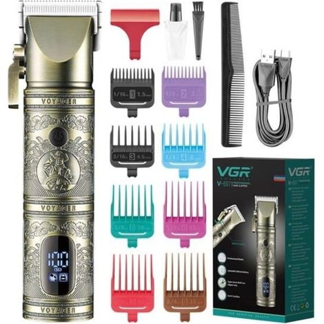 (cuivre)Tondeuse à cheveux professionnelle sans fil pour homme - Tondeuse à cheveux électrique pour homme (1/5)