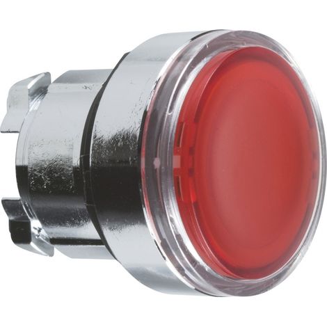 Harmony tête de bouton poussoir - Ø22 - pour insertion étiquette - rouge - ZB4BA48 (1/3)