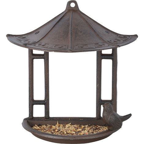 Nichoir à oiseaux en fonte - L 12,3 cm x l 23,6 cm x H 24,4 cm - Livraison gratuite