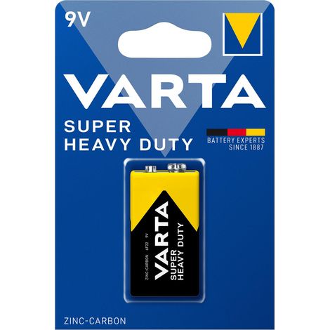 Cubo de control remoto con sensor de reloj y batería de zinc-carbono Varta SHD de 9 V (1/2)