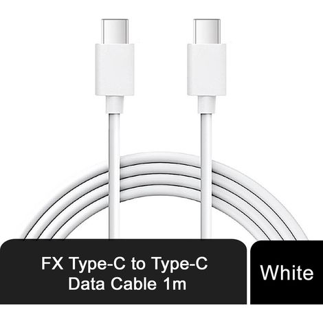 FX Braided USB-C to USB-C Data Cable for Sync and Charge Android Devices, 1M (1/4)