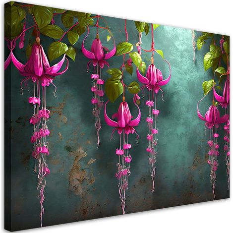 Tableau sur toile Tableau sur toile Suspension de fleurs de glycine 60x40 (1/5)