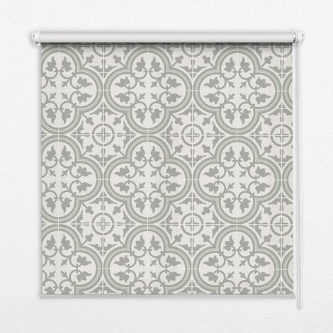 Tenda a Rullo Interna per Finestra - Tenda Filtrante Luce - Tenda Privacy - Tenda Decorativa Rettangolare - Rullo per Interni - (120 cm x 140 cm) - Piastrelle portoghesi