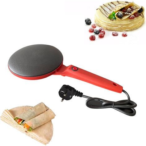 Mini crêpière électrique pour la maison - Rouge (1/5)
