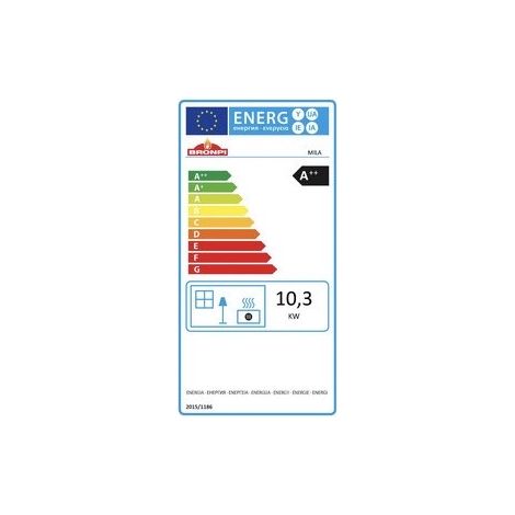 Poêle à pellet Mila noir 11 kW - Sans (1/3)