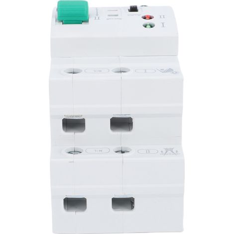 Mini commutateur de transfert automatique/manuel ATS 2P 80A pour générateur domestique, double sélecteur électrique automatique, montage sur rail DIN, type PV ultra-mince (1/5)
