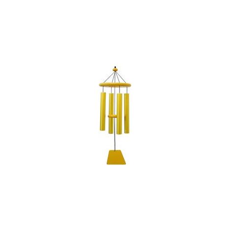 Carillon éolien d'extérieur pour la maison, la terrasse, le jardin, intérieur/extérieur (jaune) (1/5)