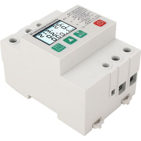 Intelligenter WiFi-Leistungsschalter AC230 50/60Hz 1A-63A, Überspannungs-, Unterspannungs-, Fehlerstrom- und Blitzschutz, Energiezähler, automatischer Schalter mit Fernbedienung. (1/5)