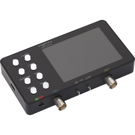 Oscilloscope portable écran LCD 3,2 pouces 2 voies numérique avec 2 pinces sonde rouge et noir (1/5)