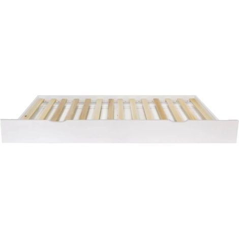 Cama de arrastre juvenil madera blanco 90x180 cm