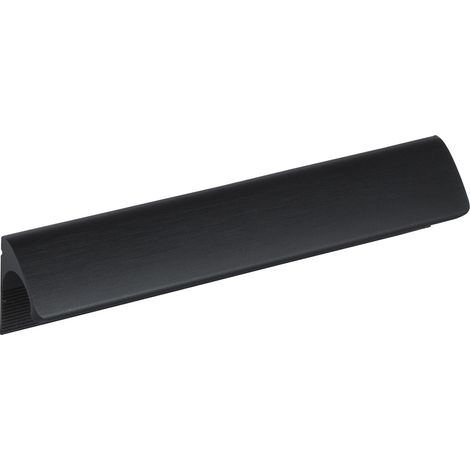 Siro Anhor Möbelgriff LA192mm - Griff Breite 328mm inklusive Schrauben M4x25mm, Aluminium schwarz matt eloxiert