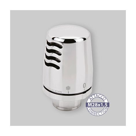 Testa Termostatica Con Sensore Liquido Cromata Icma M28X1,5 (1/3)