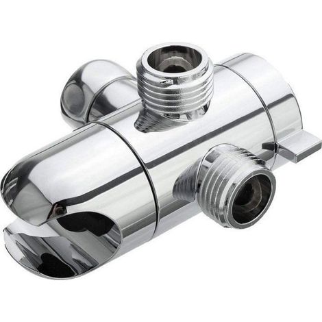 Adaptateur Pommeau De Douche - 3 Voies G1/2 - Pour Salle De Bain - 1 Pièce (1/5)