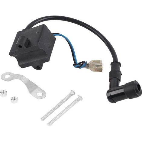 Schwarze Fahrradzündspule, langlebig, kostengünstig, Ersatzmetall für 66ccm, 80ccm, 49ccm und 60ccm 2-Takt-Motoren für motorisierte Fahrräder (1/5)