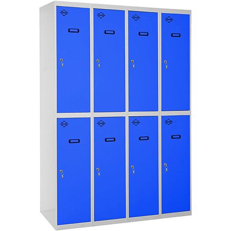Simonrack Casier Vestiaire Métallique, 1800x1200x500 mm, 2 Portes, 4 Modules, Clé incluse - Simonlocker (1/2)