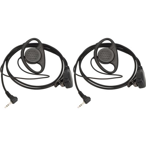 Kit Oreillette Talkie-Walkie Processus Électrolytique 1 Broche 2,5mm Casque Radio Bidirectionnel pour Motorola Lot de 2 Pièces
