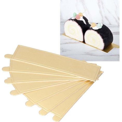 Rechteckige Tortenplatten, Schaumstoff-Desserttabletts für Cupcakes, Dekorationswerkzeuge aus Pappe, 100 Stück (1/4)