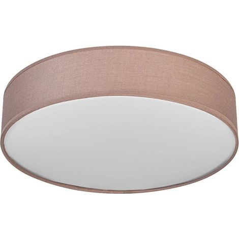 [NEUWERTIG] B-Ware Osram Deckenleuchte Lampe Orbis Paris Braun Textil E27 Runde Leuchte Deckenlampe