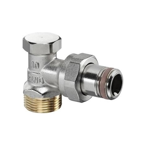 OVENTROP Racor de retorno Combi 2 angular DN 10, R 3/8 x Rp 3/8, PN 10, latón, niquelado, 1091061 (1/3)