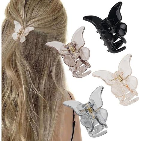 Haarspangen – Schick – 4 Stück – Acryl – Rutschfest – 5 cm (1/5)