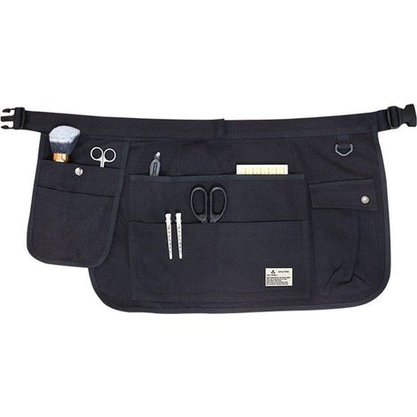 1 - Tablier de Jardinage - Ceinture Porte-Outils - Toile Durable avec Poches Multiples - Pour Jardinage et Bricolage - Noir - 65x36cm (1/4)