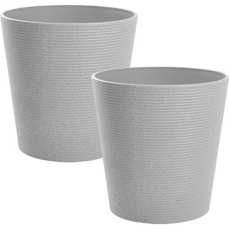 Set mit 2 Blumentöpfen ARMERIA 50 cm Grau (1/5)