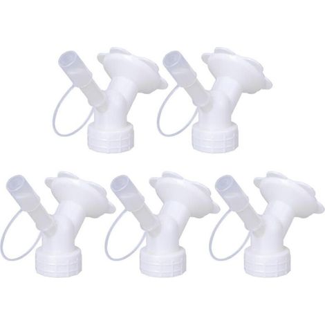 Planting Nozzle 5Pcs Set for Watering Gardening Sprinkler Tool in White Color