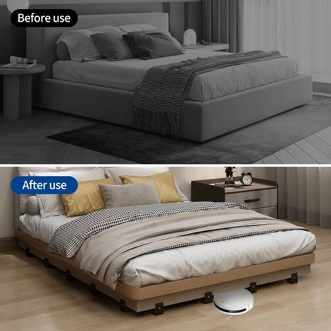 REHAUSSEUR DE MEUBLE - 4 rehausseurs de lit 5 cm ajustables, serre-joint inclus - idéal canapés/tables (1/4)