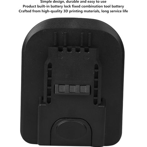 Adaptateur de batterie pour Milwaukee M18 Lithium Ion Convert pour outil électrique WORX 20V 4 broches (1/5)