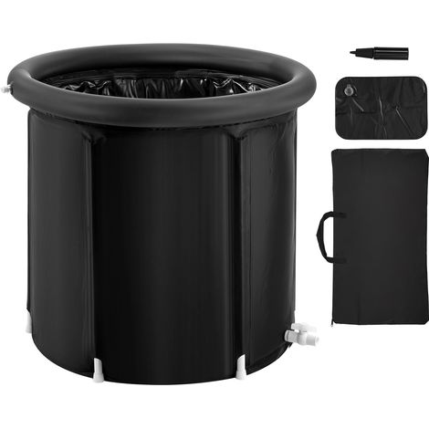 Mophorn Eisbadewanne, 80 cm Kaltwassertherapie-Tauchbecken für Sportler, tragbare aufblasbare 290-l-Faltwanne mit Abdeckung, Outdoor-Erholungs-Eiskapsel für Erwachsene