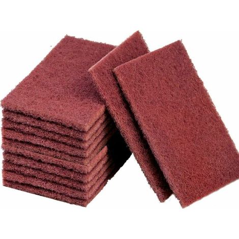 Tampons à Récurer Éponge de Nettoyage de Cuisine Éponges de Nettoyage Magique Carborundum Décontamination Haute Densité Résistant Tampons de Nettoyage pour Cuisine, Plombiers et Soudure 10pcs