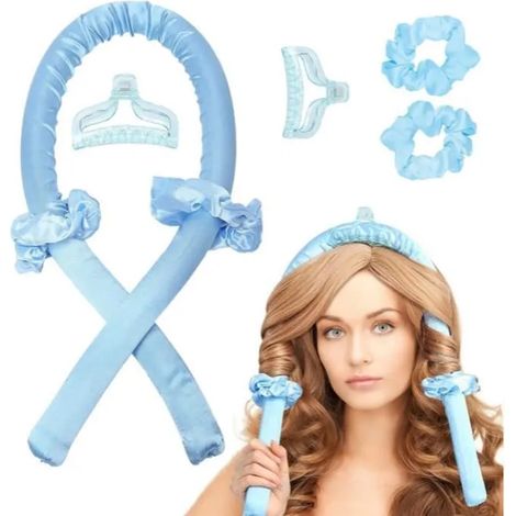 Fer friser sans chaleur fer friser sans chaleur fer friser long pour gros cheveux boucls outil de coiffure bricolage BANDEAU (1/4)