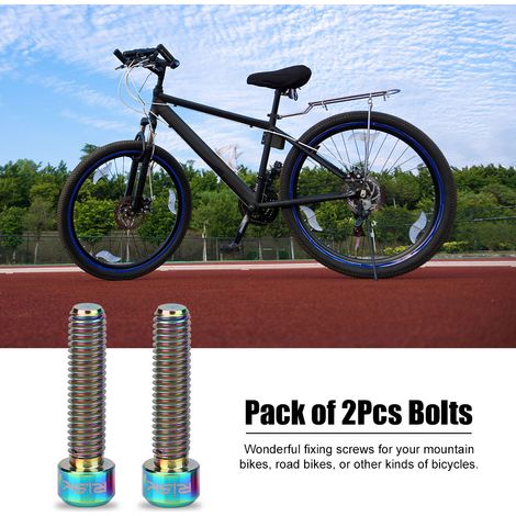 Lot de 2 boulons M6 x 25 mm pour étriers de freins à disque de VTT (multicolores) (1/5)