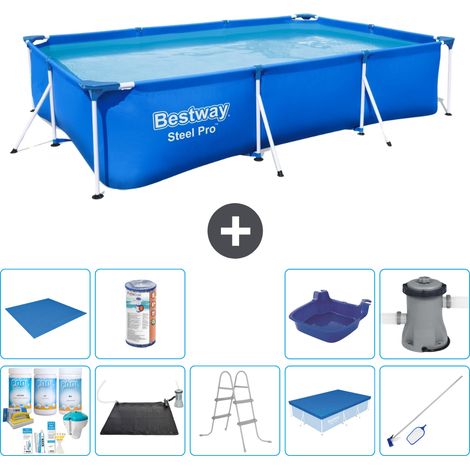 Bestway Bestway Steel Pro Rectangulaire - 300x201x66 cm - 10-pièces S22248 (1/5)