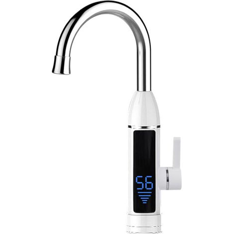 Robinet de chauffe-eau électrique Robinets de chauffe-eau instantanés Robinet d'eau chaude à vitesse rapide Affichage numérique de la température à cristaux liquides Robinet de chauffage - Modèle: Bla (1/4)