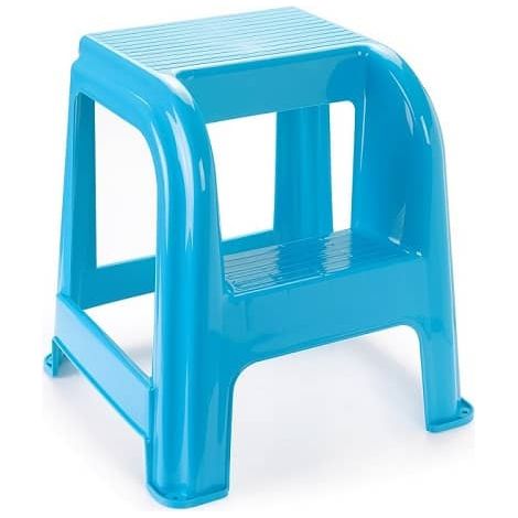 Taburete de plastico con escalon Azul (1/2)