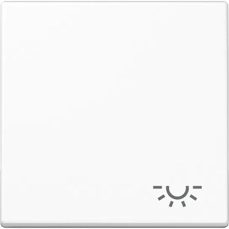Jung Wippe 1fach, Symbol Licht, Duroplast, Serie A, alpinweiß A 590 L WW (1/2)