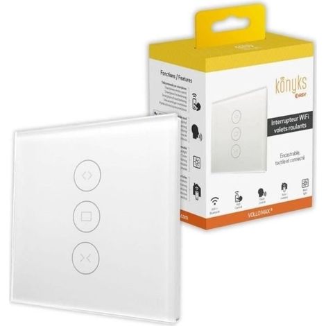 (White)Switch wi-fi+BT for volets bearings, Backlight control - Konyks Vollo Max 3 (1/4)