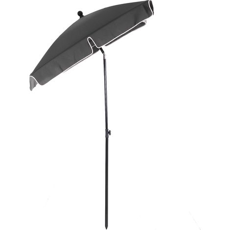 Parapluie de plage parasol jardin balcon inclinable gris (1/5)