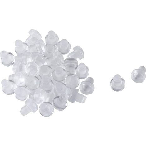 24 x Glass Table Bumpers Stem Protective Pads for Patio Furniture Anti-Collision Anti-Noise Soft Built-in Transparent Slides 6 mm Anti-Collision Anti-Noise Soft Integrated Transparent Sliding Patio F (1/4)