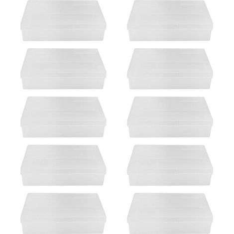 Set di 10 scatole porta carte da gioco, custodie in plastica trasparente per carte collezionabili e carte da gioco. (1/5)