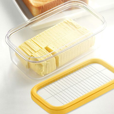 Mantequera, recipiente para queso con tabla de cortar, caja de almacenamiento de alimentos, cocina (1/5)