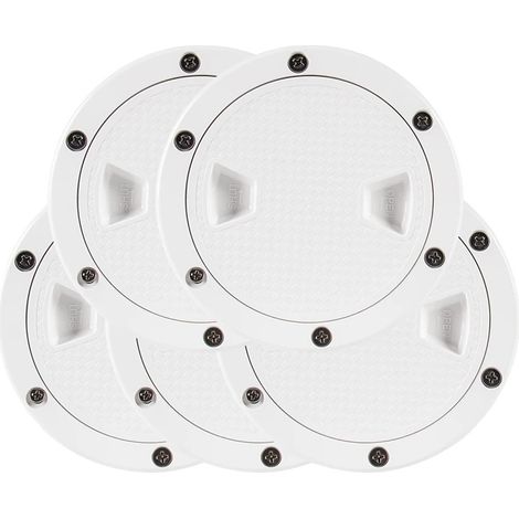 Escotilla de inspección, diseño antideslizante, construcción duradera, blanco5 (1/2)