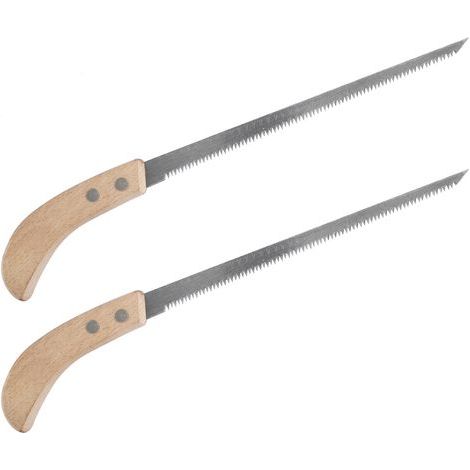 2 Scies de Jardin en Acier Haut Carbone, Mini Scie à Bois pour Élagage Taille et Coupe