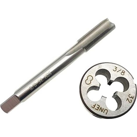 Kit tarauds/filières 3/8-32 UNEF HSS pas à droite, pour métal (1/5)