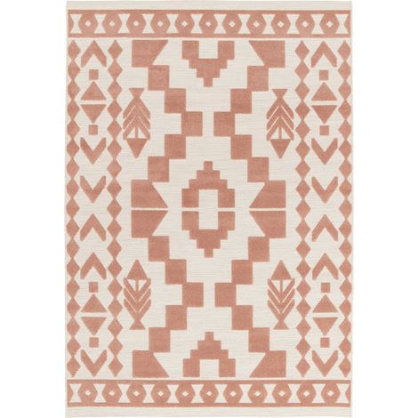 BOBOCHIC - Tapis poils ras ABIGAELLE motif abstrait 120x170 (1/4)