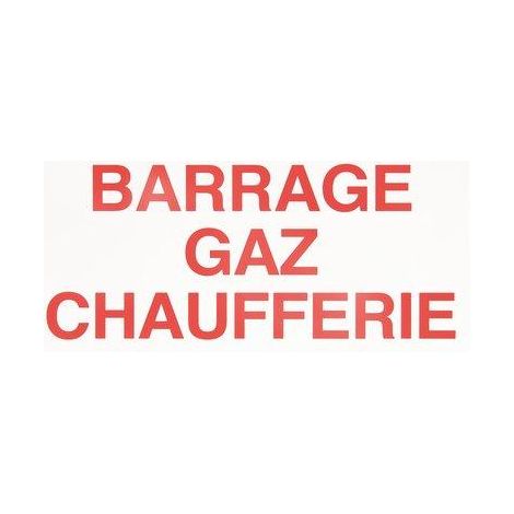 ETIQ BARRAGE GAZ CHAUFFERIE CZ05