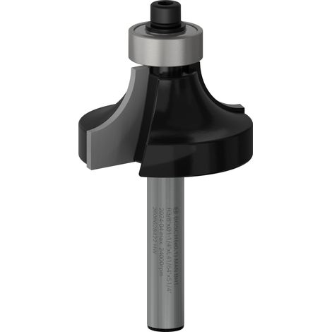 Bosch PRO Router Bit Rounding Over R 3/8 Shank 1/4 2608628422 (1/5)