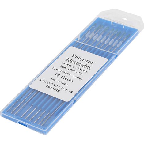 10 électrodes en tungstène pur, buses de soudage vertes WP, adaptées au soudage TIG AC, dimensions 1,0 x 175 mm (1/5)
